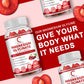 Magnesium Glycinate Gummies Vitamin D3 Coq10 60Pcs Combat Muscle Crampst Sleep Quality Muscle Bone Support Blood Sugar Levels