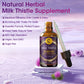 Milk Thistle Extract Drops for Liver Cleanse & Repair - 1000mg Milk Thistle Supplement with Turmeric, Artichoke and Dandelion Root, 4-in-1 High Potency Herbal Tincture, Vegan, Non-GMO, 2.1 FL OZ