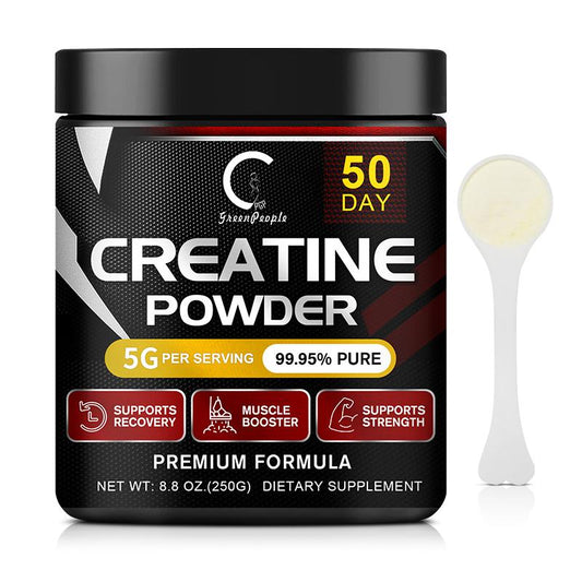 GPGP GreenPeople Creatine Monohydrate Powder | MuscleTech Platinum Creatine Powder Muscle Recovery + Muscle Builder for Men & Women | Workout Supplements