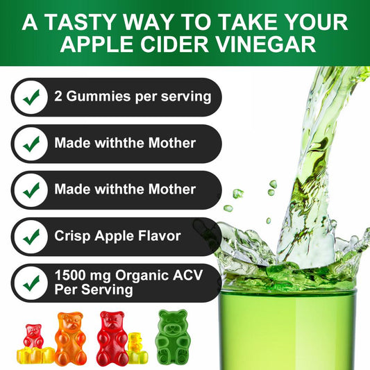 GPGP GreenPeople Apple Cider Vinegar Gummies Ketone Diet Fat Burner Keto Bear Gummies Improve Immunity For Men and Women Weight Loss Products