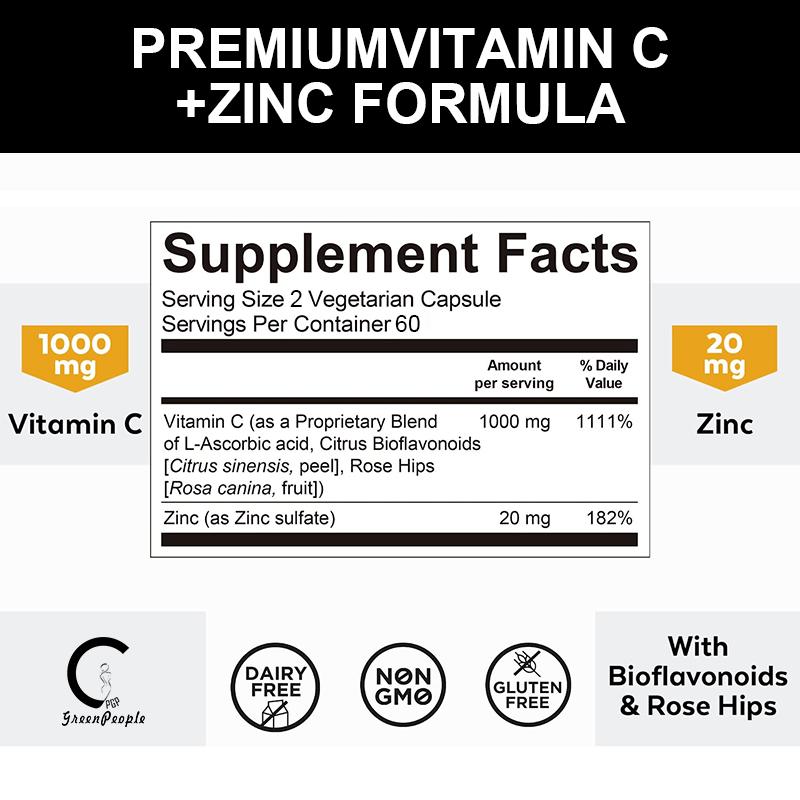 Vitamin C Capsules with Zinc