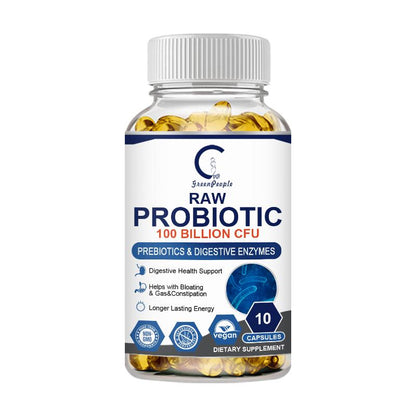 Probiotic Capsules with Prebiotics & Digestive Enzymes
