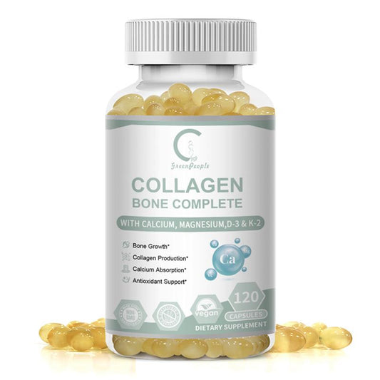GP GP GREENPEOPLE Collagen Bone Complete Capsules with Calcium Magnesium 120pcs