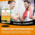 GPGP Greenpeople Organic D3K2 Capsules Teeth Skeletal Heart Health Support Immune Vitamin Complex Easy To Absorb Joint Health - GPGP GREENPEOPLE