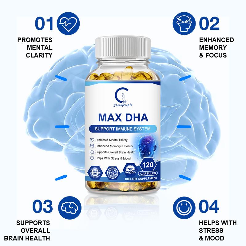 MAX DHA Omega3 Capsules Supports Brain Health